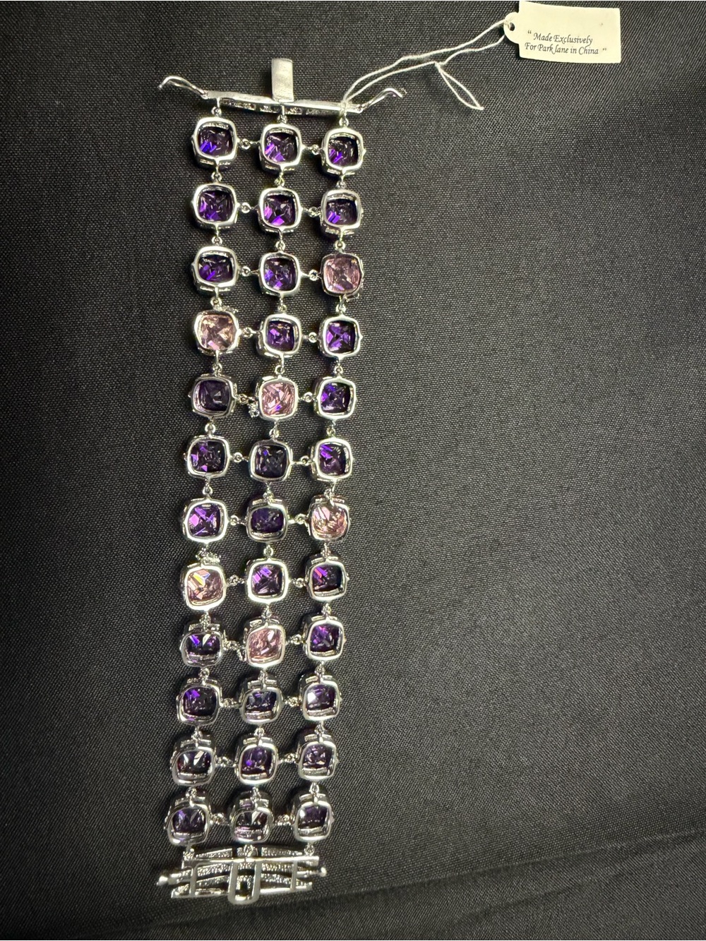Park Lane Lavish Bracelet Purple & Pink CZ Statement Bracelet $472 Retail - Picture 5 of 7